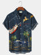 Men's Christmas Funny Graphic Short Sleeve Hawaiian Shirt